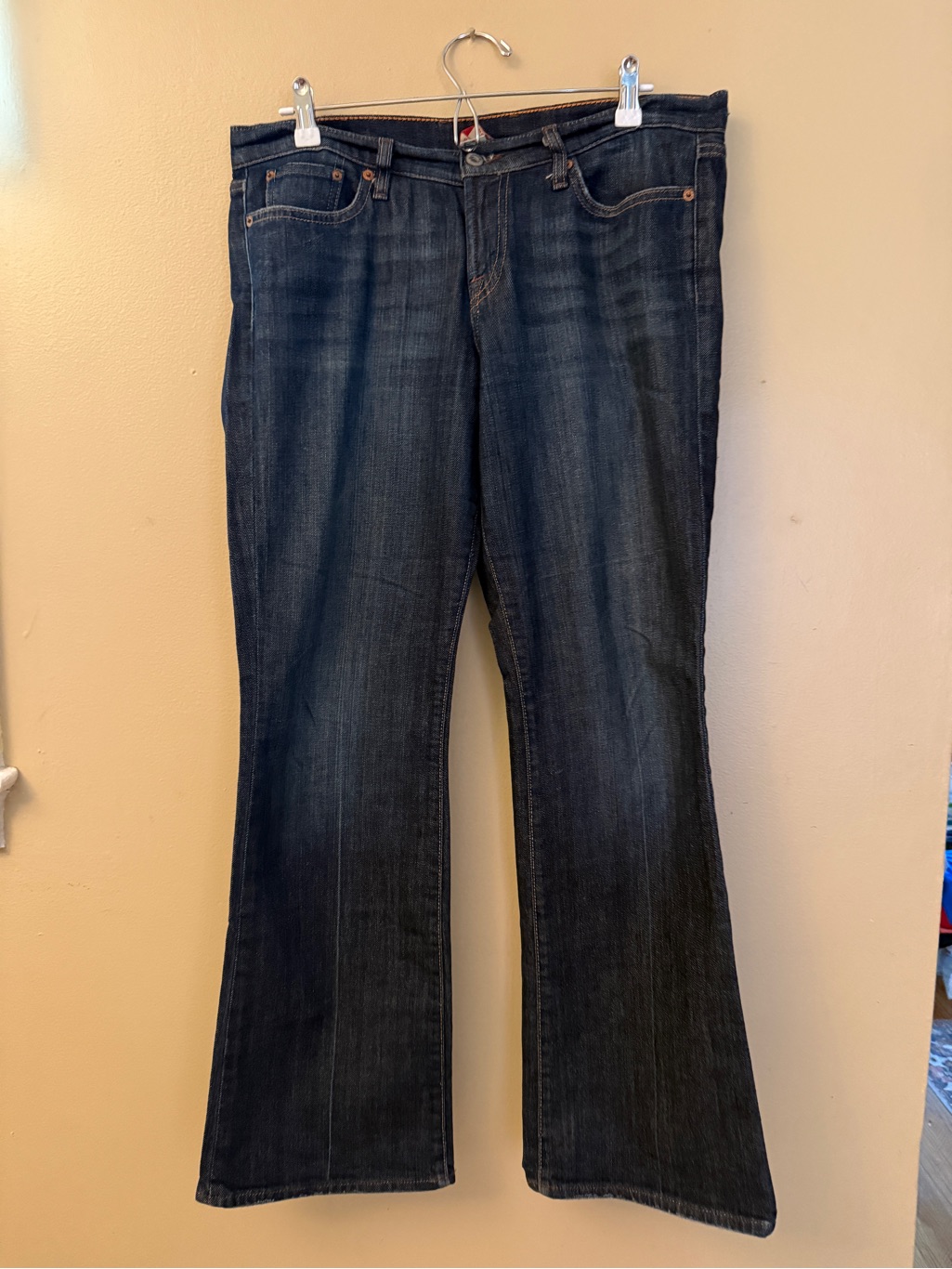 Lucky Brand Dark Indigo Wide Leg Jeans